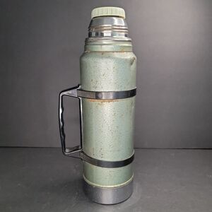Vintage 1978 Stanley Aladdin Thermos Green A-944C Made in USA Missing Lid PARTS